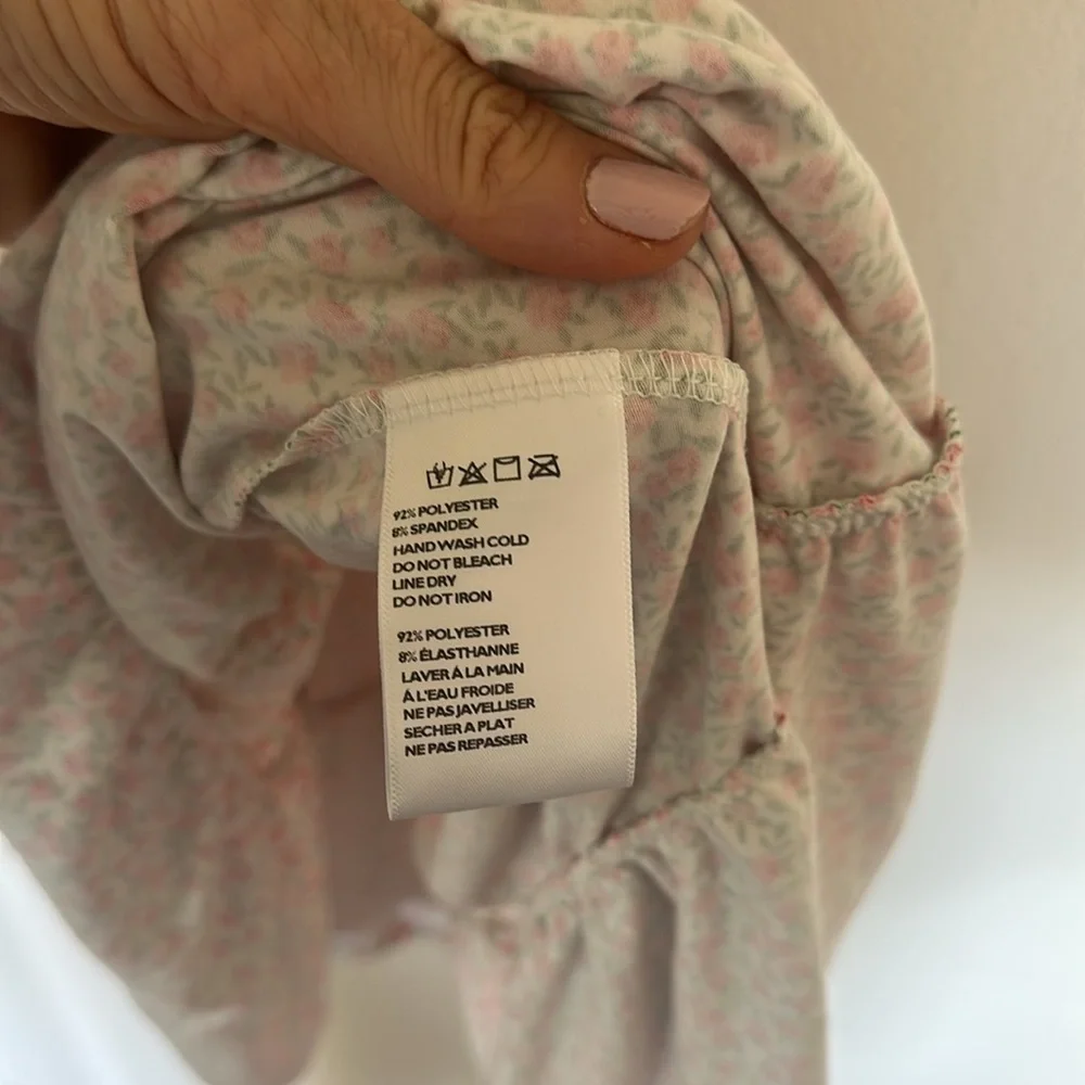 NEW Urban Outfitters Julia Ruffle Mini Dress nwt floral - Picture 6 of 7